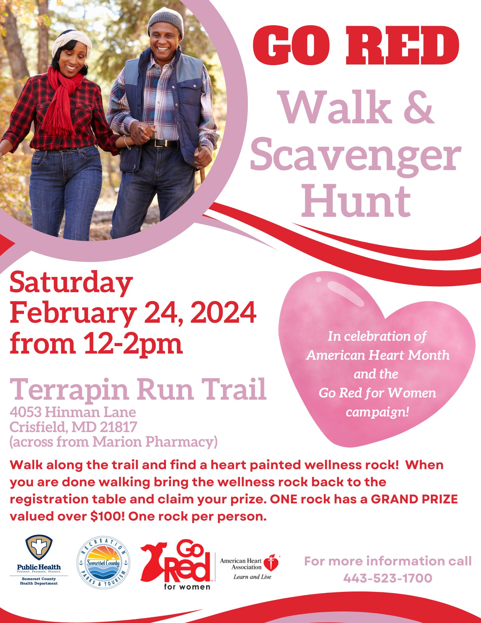 Go Red Walk and Scavenger Hunt – 96.5 &101.5-CTG – The Variety Station ...